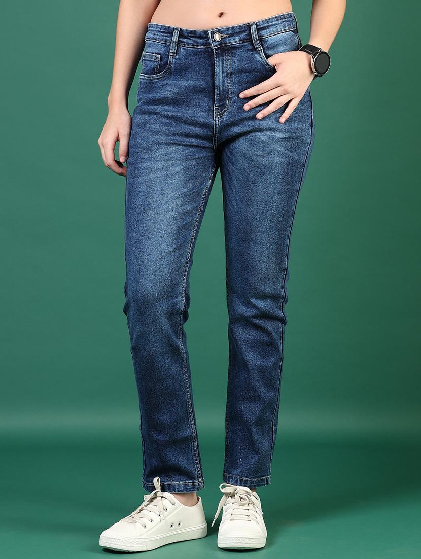 women blue mid rise ankle length jean - 21720480 - Zoom Image - 0