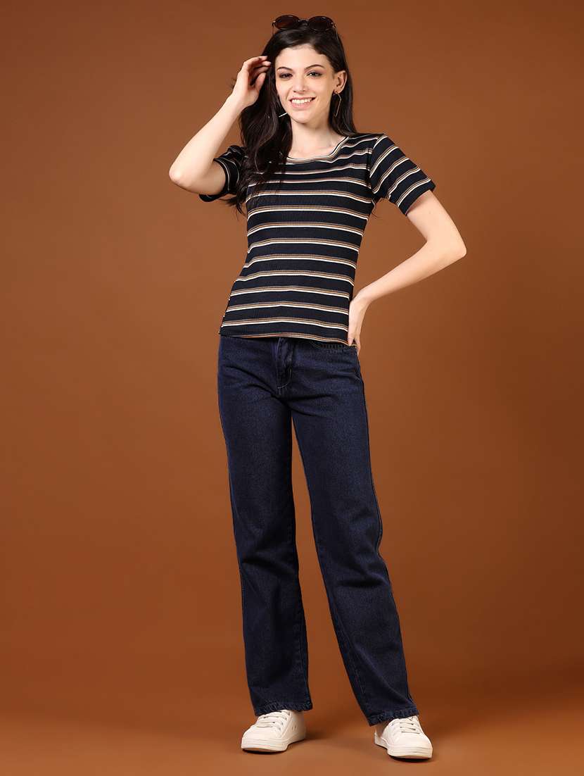 women striped short sleeve t-shirt - 21720498 -  Standard Image - 4