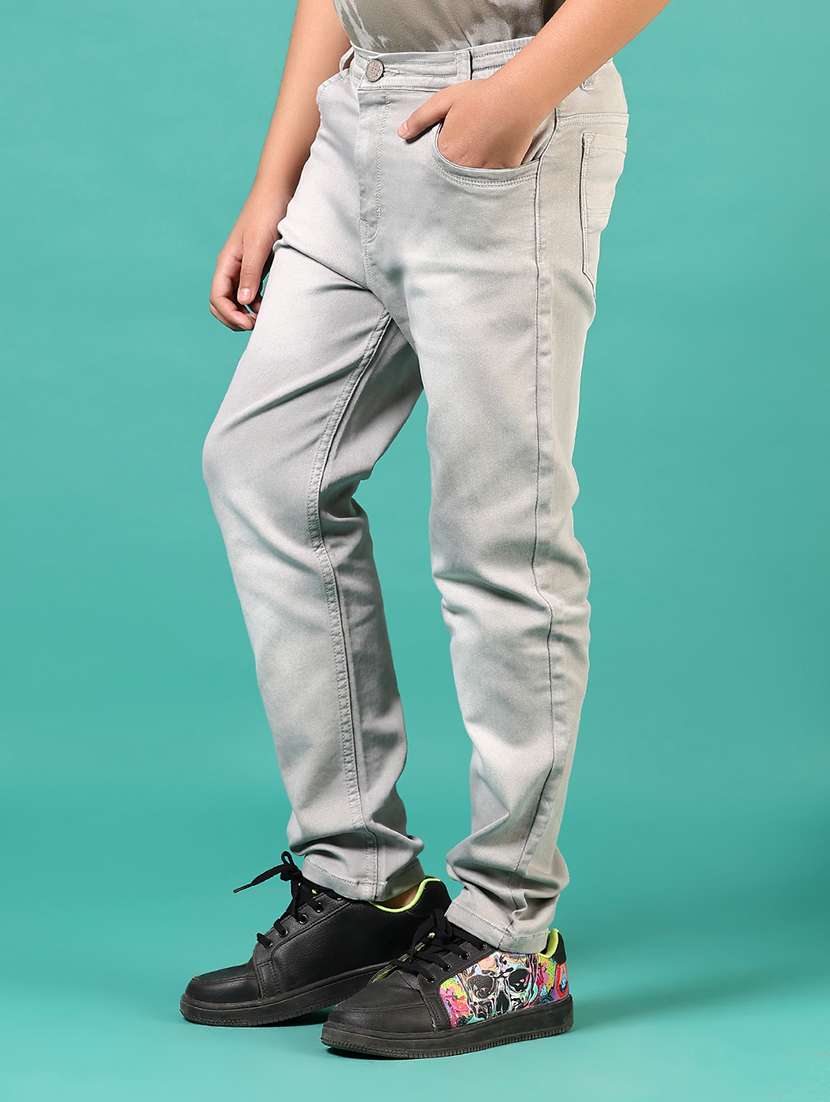 boys solid mid rise relaxed fit jean - 21720521 -  Standard Image - 1