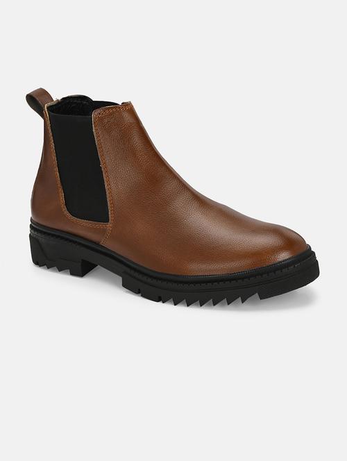 men brown low ankle boot - 21720608 -  Standard Image - 0