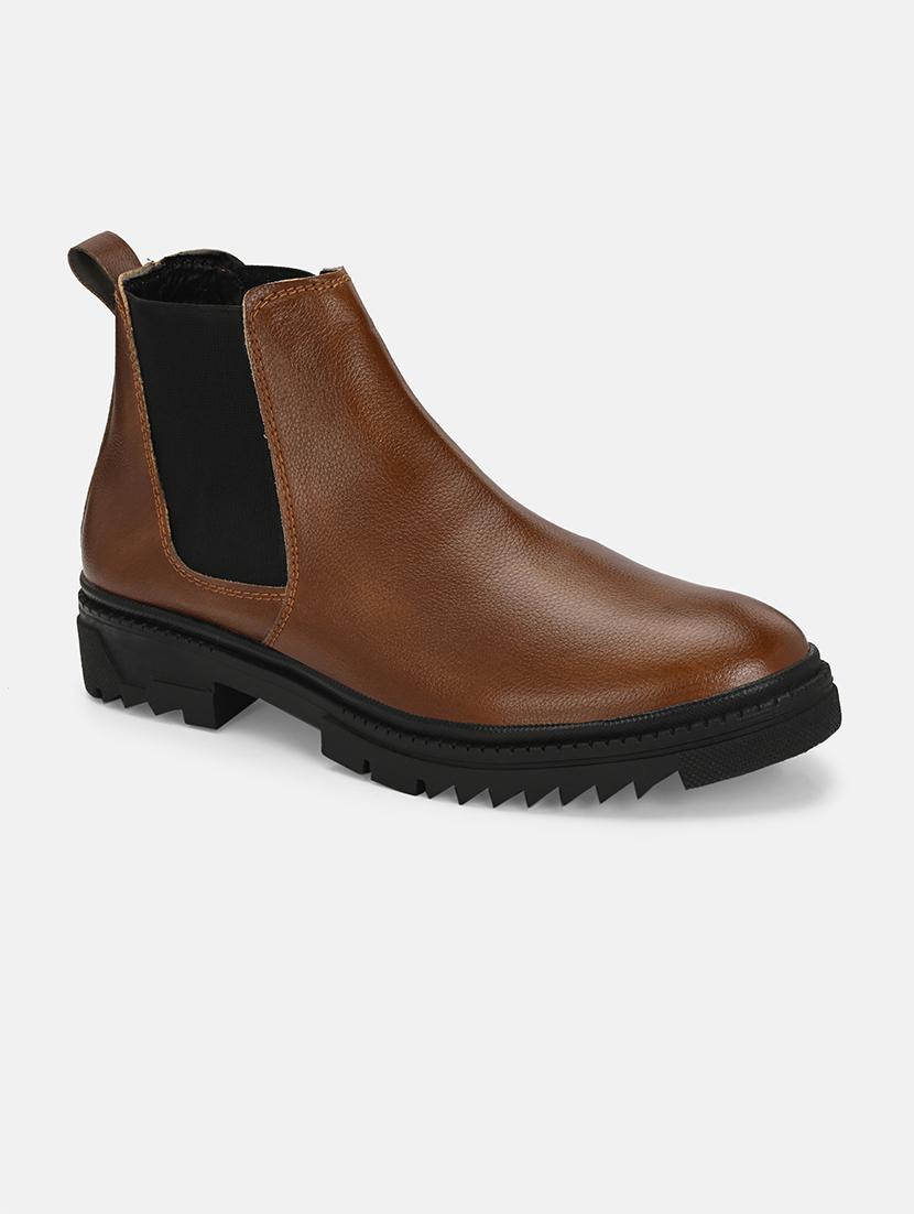 men brown low ankle boot - 21720608 -  Zoom Image - 0