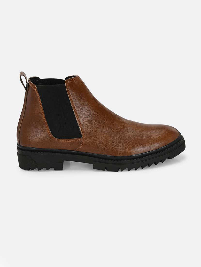 men brown low ankle boot - 21720608 -  Standard Image - 1