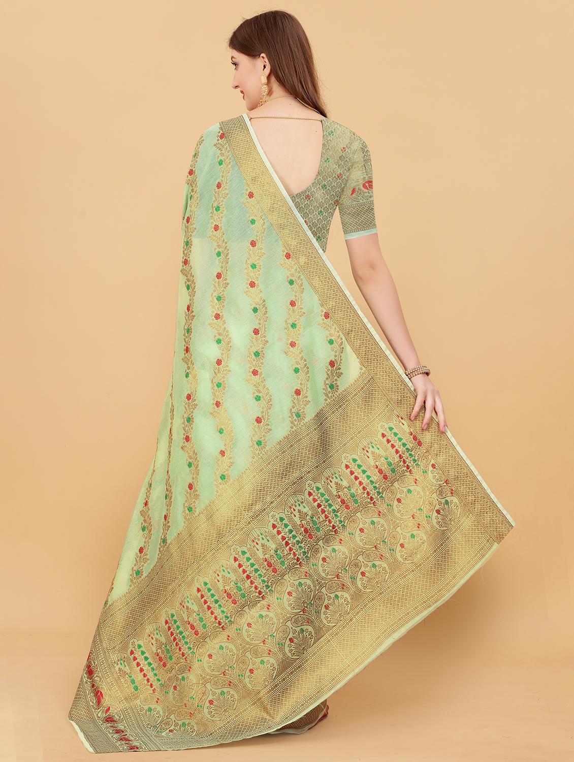 women self design banarasi silk saree with blouse - 21720693 -  Standard Image - 1
