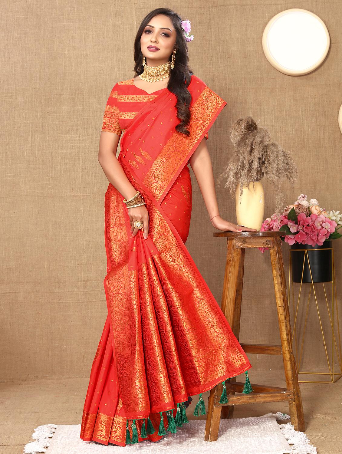 women self design banarasi silk saree with blouse - 21720726 - Standard Image - 1