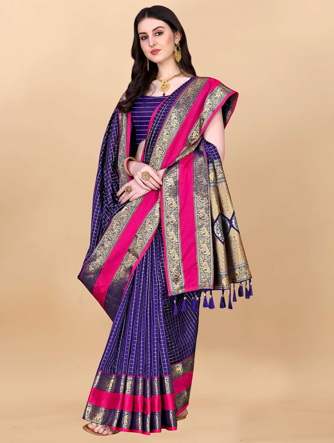 women self design banarasi silk saree with blouse - 21720739 -  Standard Image - 1