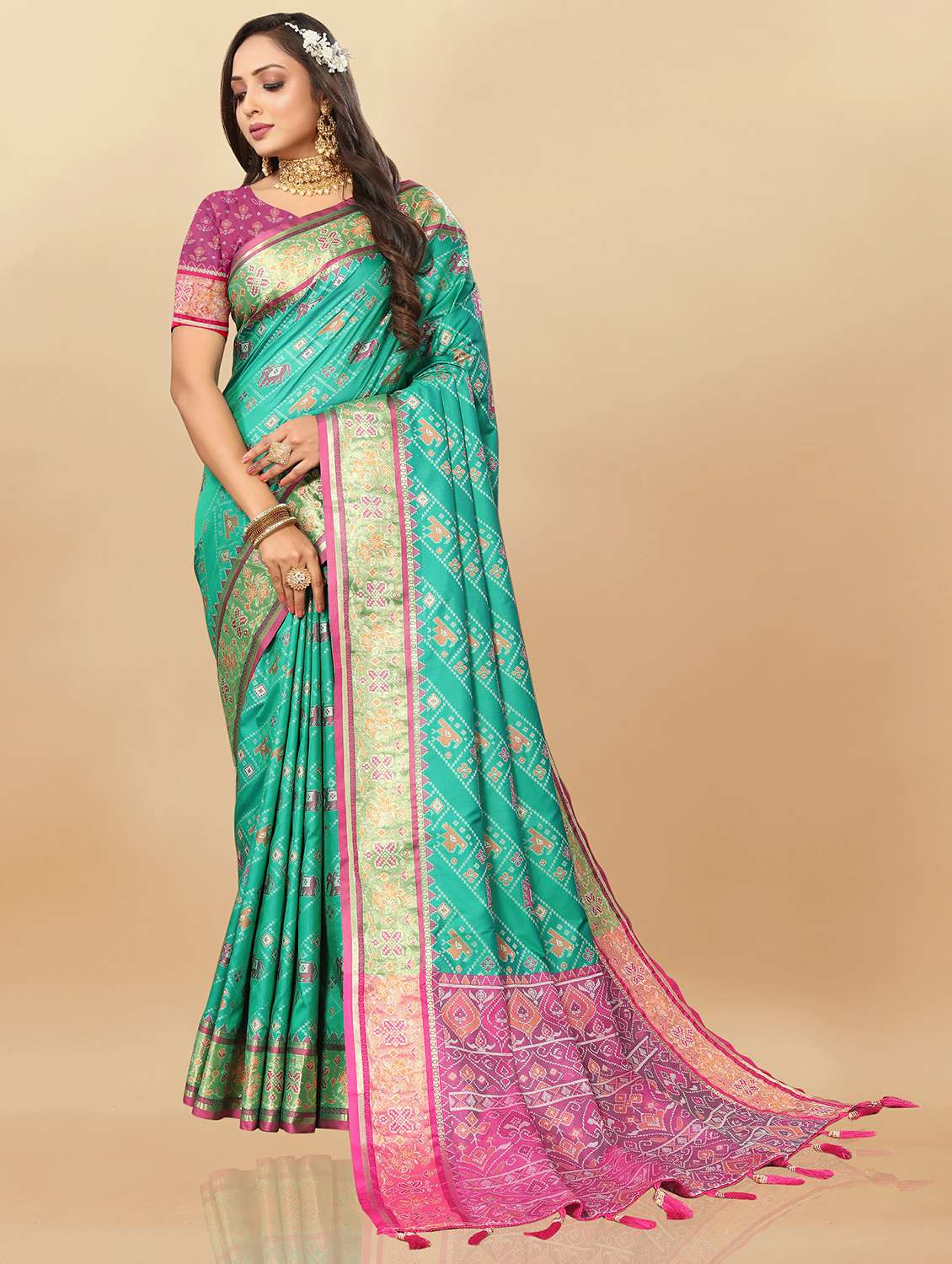 women self design banarasi silk saree with blouse - 21720824 - Standard Image - 1