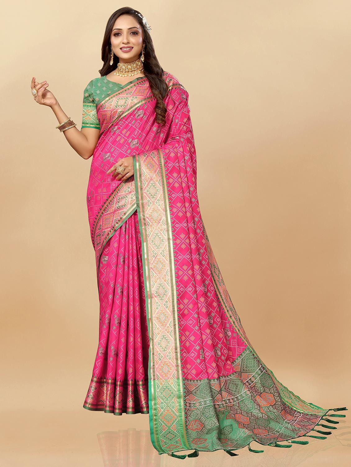 women self design banarasi saree with blouse - 21720828 - Standard Image - 1