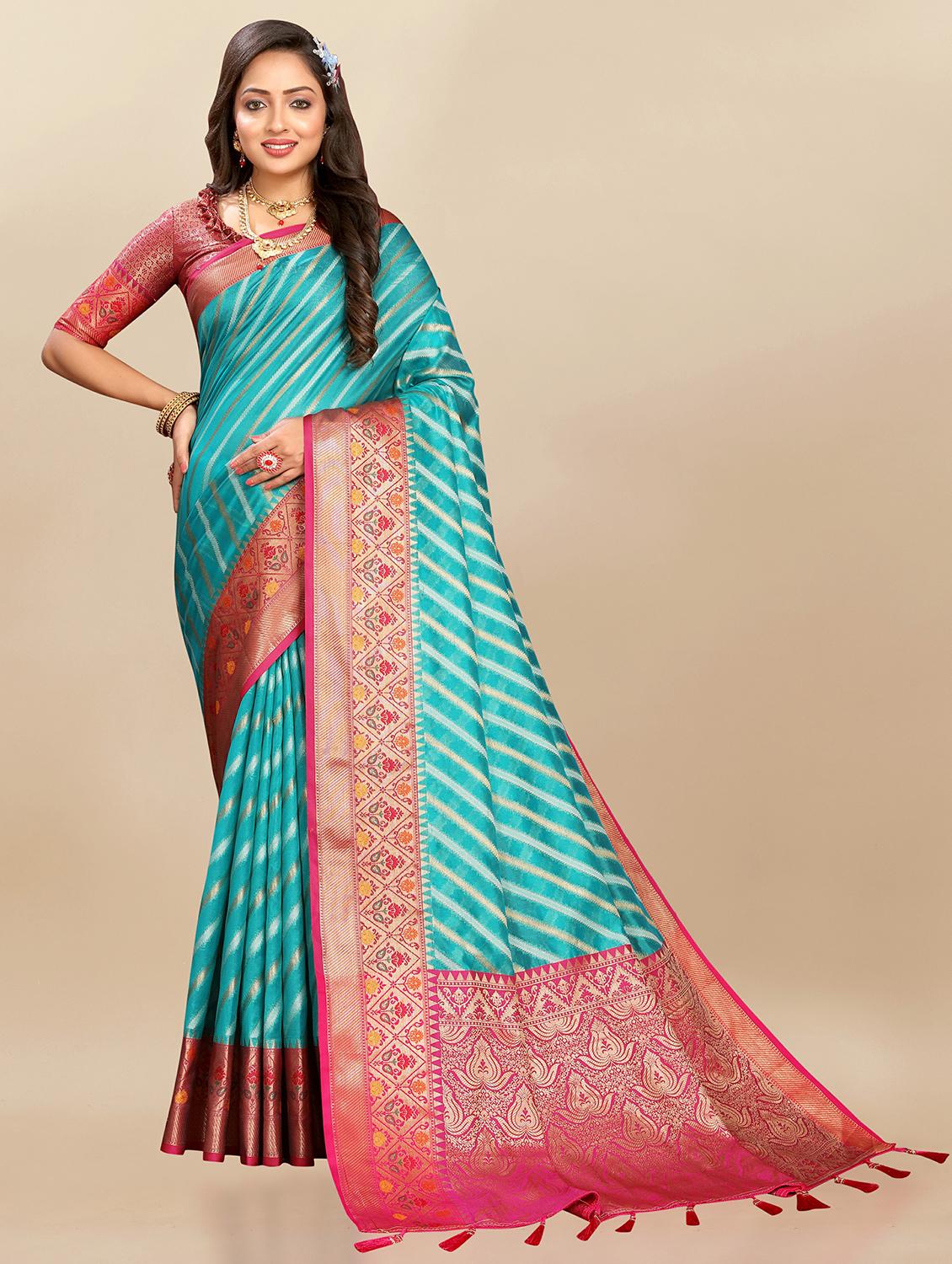 women self design banarasi silk saree with blouse - 21720850 -  Standard Image - 1
