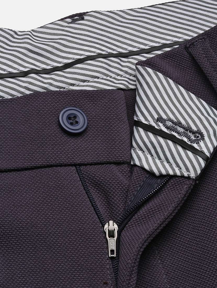 men mid rise solid pleated formal trouser - 21720892 -  Standard Image - 6