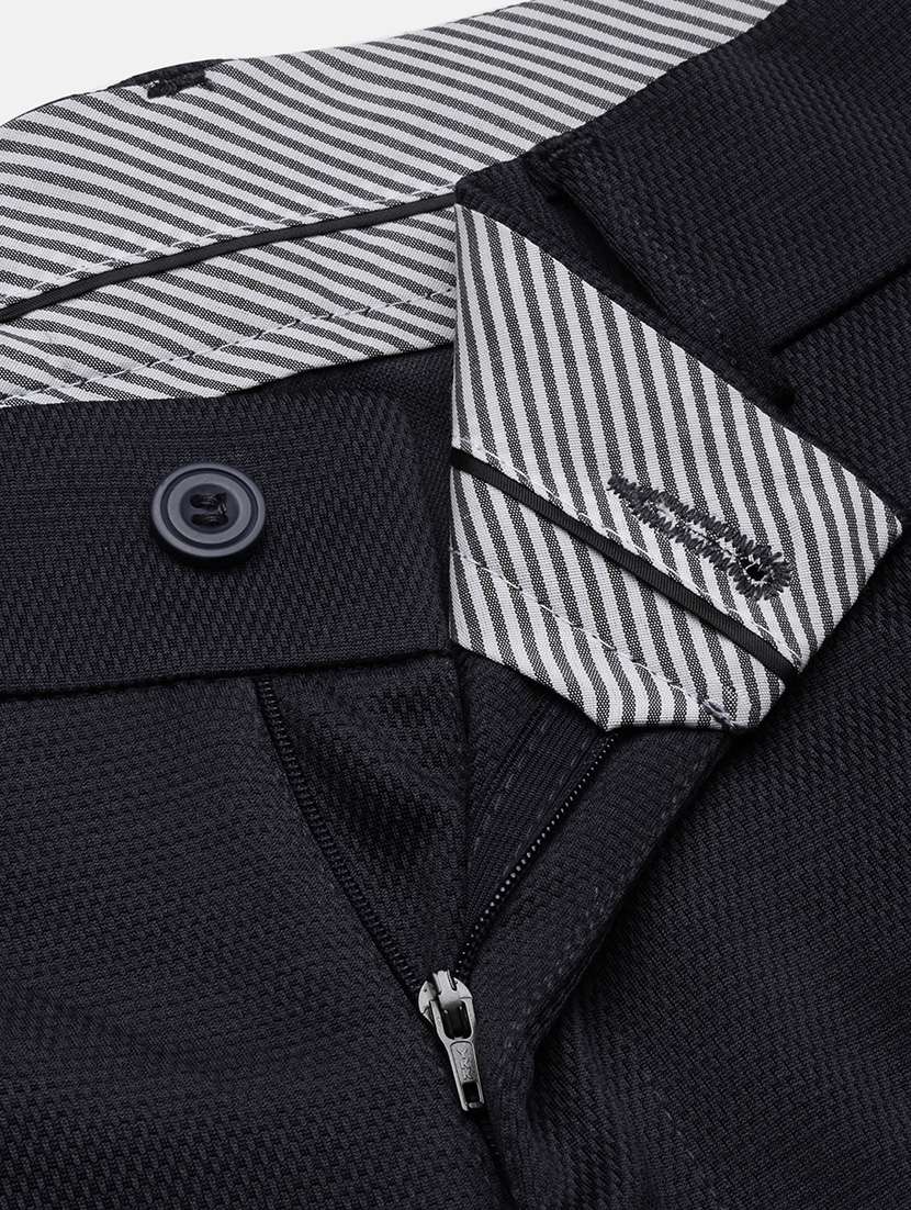 men mid rise solid pleated formal trouser - 21720896 -  Standard Image - 6