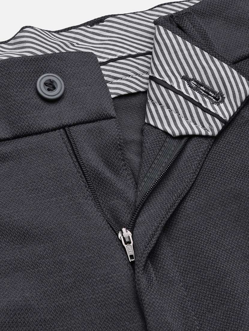 men mid rise solid pleated formal trouser - 21720899 -  Standard Image - 6