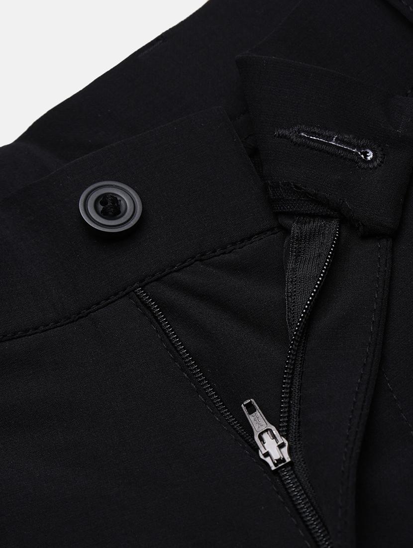 men low rise solid flat front casual trouser - 21720910 - Standard Image - 6