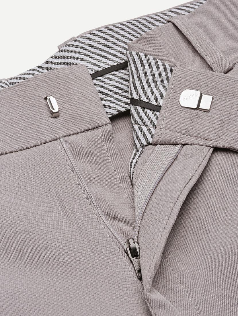 men mid rise solid pleated formal trouser - 21720913 - Standard Image - 6