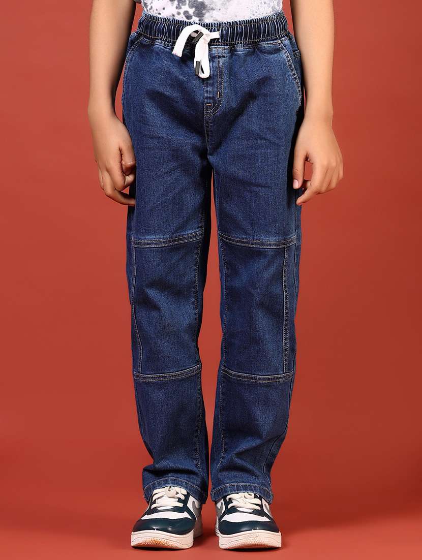 boys solid mid rise relaxed fit jean - 21720987 -  Standard Image - 1