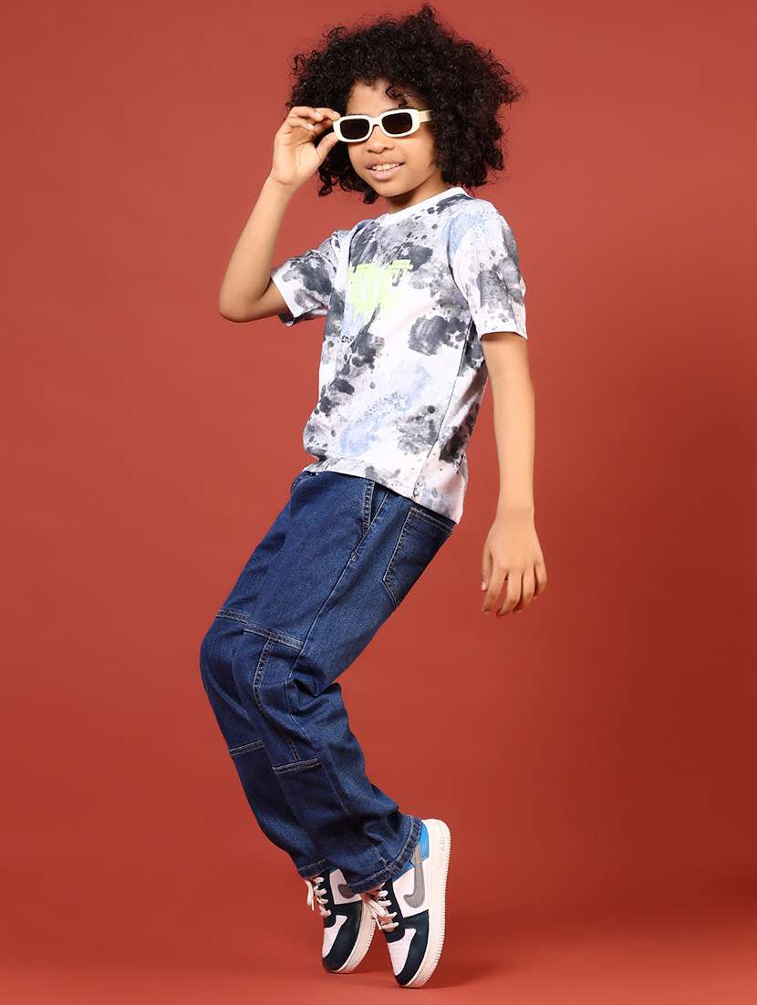 boys solid mid rise relaxed fit jean - 21720987 -  Standard Image - 4