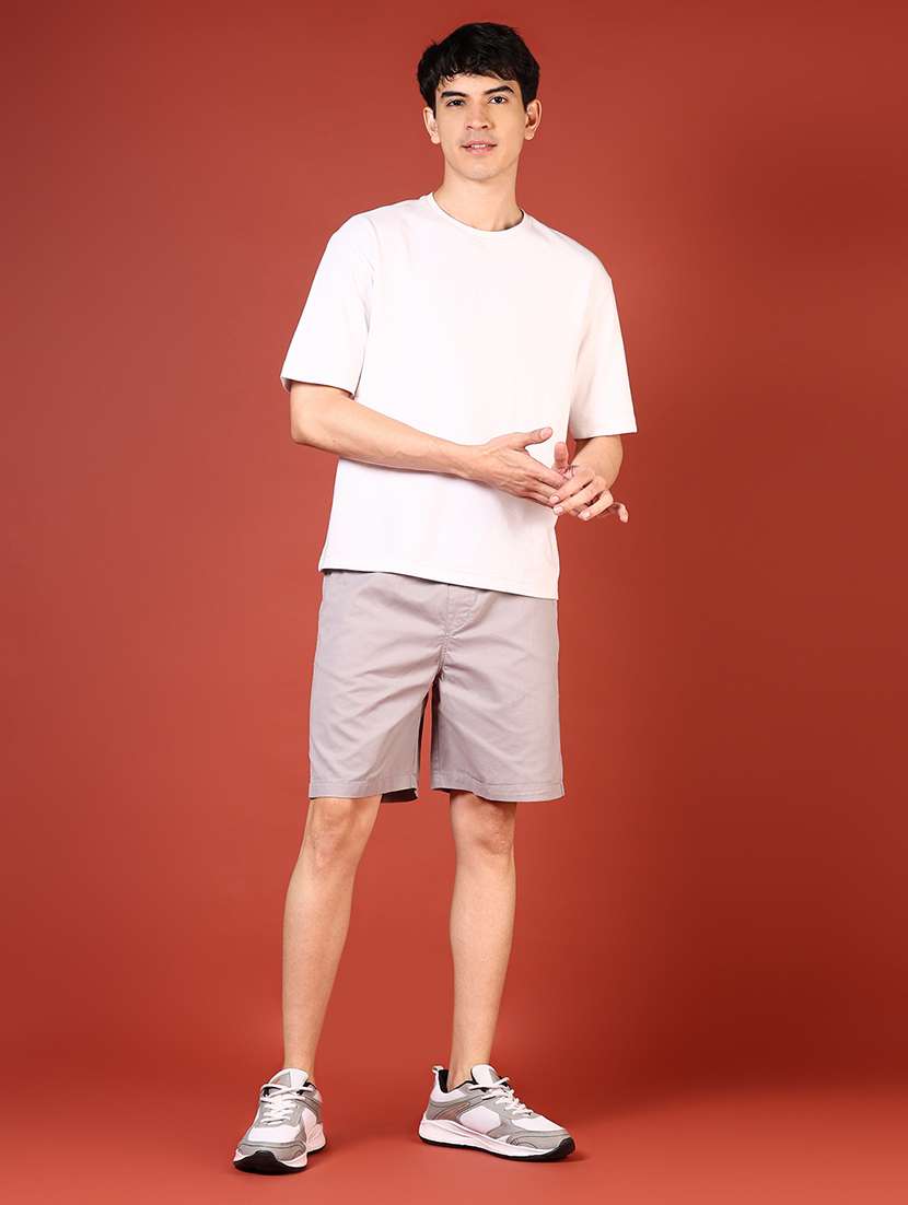 men placement print mid rise regular fit shorts - 21721006 - Standard Image - 6