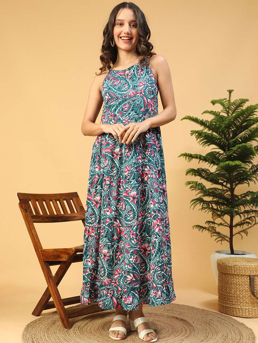 women printed fit & flare dress - 21721179 -  Standard Image - 1