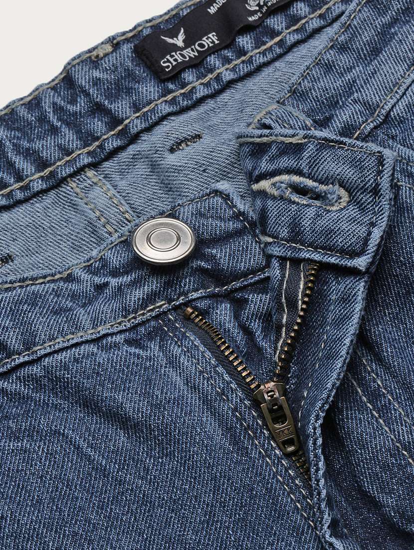 men low rise distressed denim jeans - 21721357 - Standard Image - 6