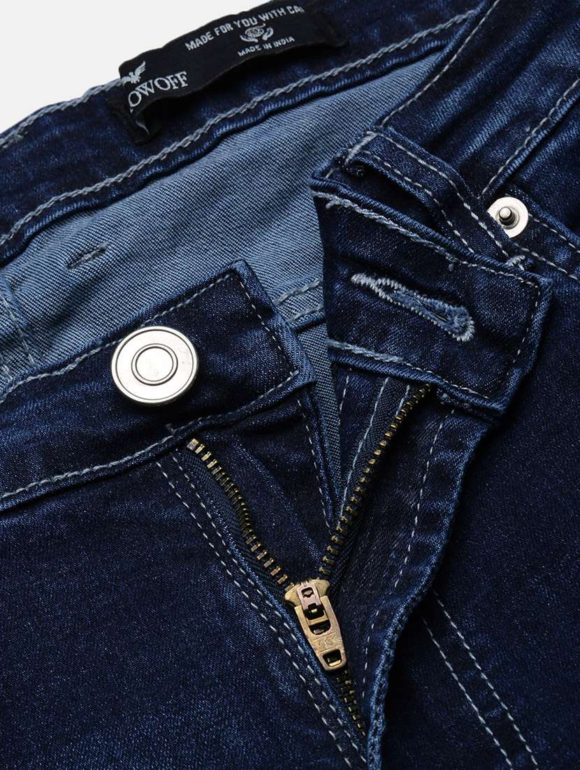 men low rise washed denim jeans - 21721360 - Standard Image - 6