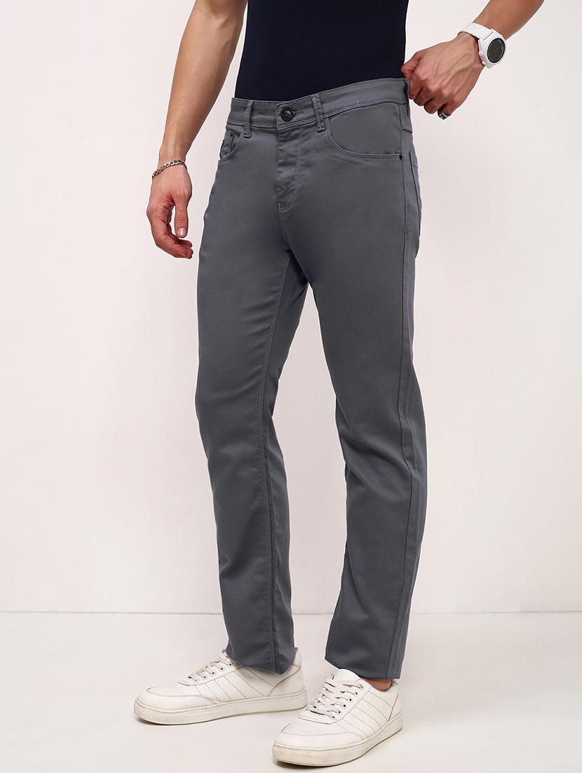 men low rise plain denim jeans - 21721369 -  Standard Image - 1