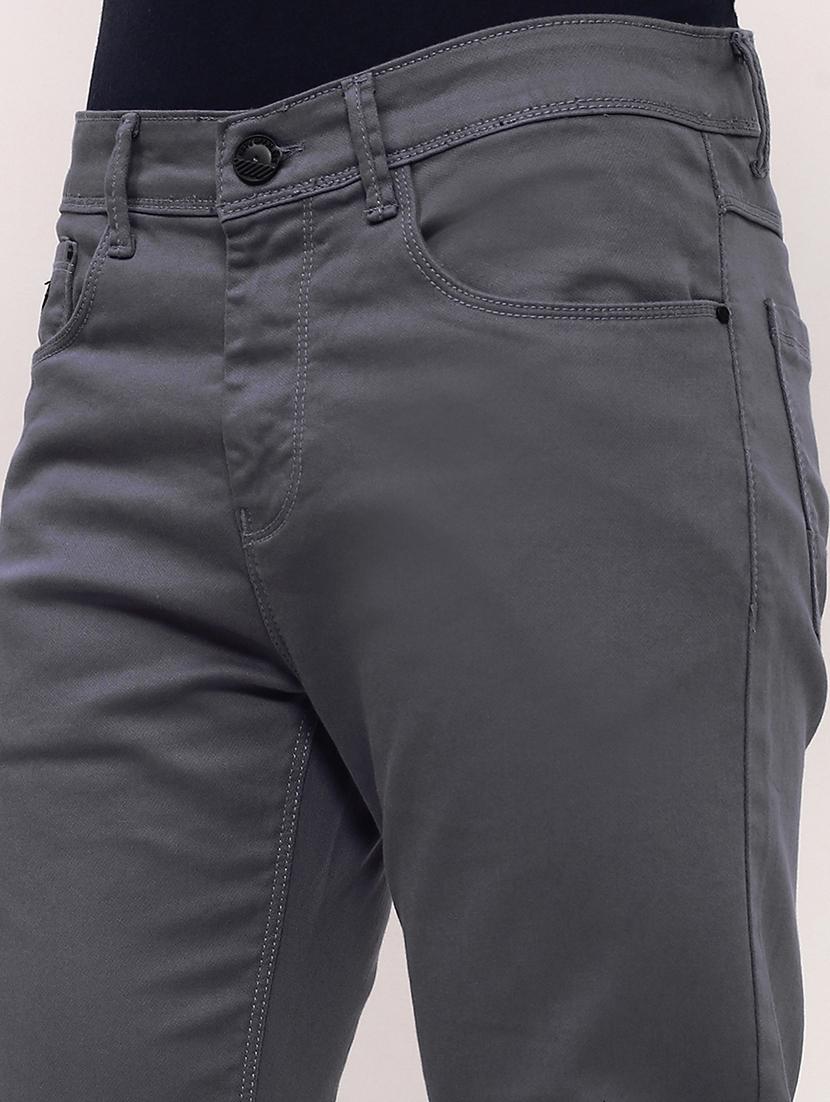 men low rise plain denim jeans - 21721369 - Standard Image - 4