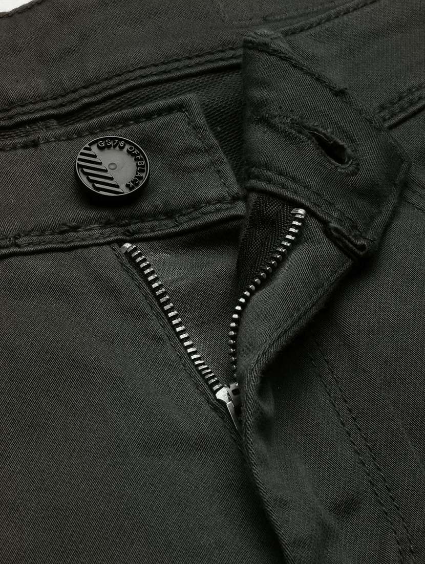 men low rise plain denim jeans - 21721374 -  Standard Image - 6