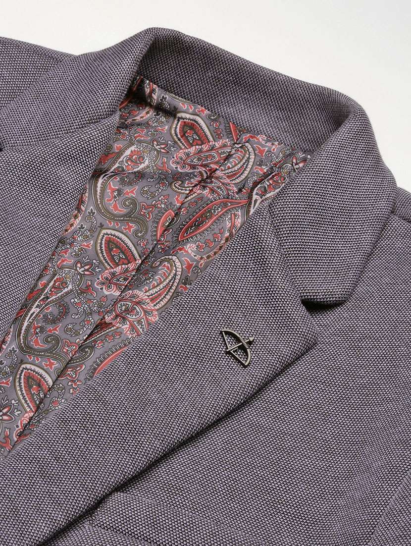 men's solid single-breasted blazer - 21721376 -  Standard Image - 6