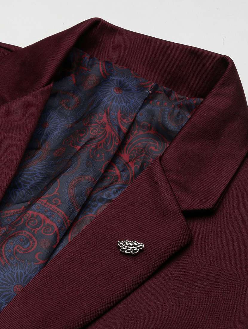 men's solid single-breasted blazer - 21721380 -  Standard Image - 6