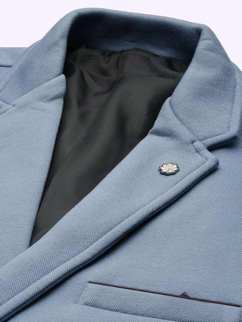 men's solid single-breasted blazer - 21721382 -  Standard Image - 6