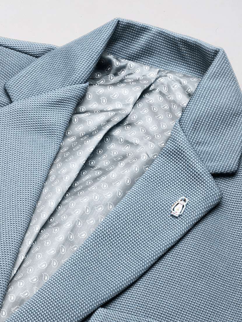 men's solid single-breasted blazer - 21721393 -  Standard Image - 6