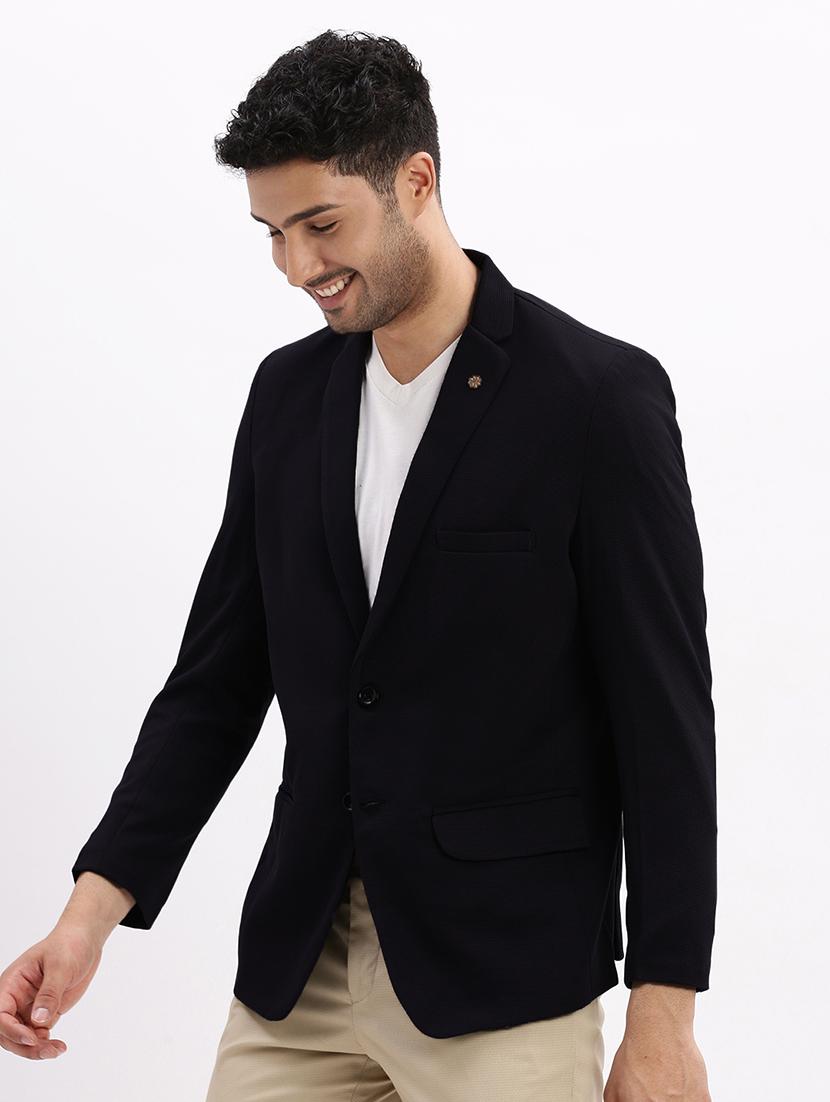 men's solid single-breasted blazer - 21721395 - Standard Image - 1