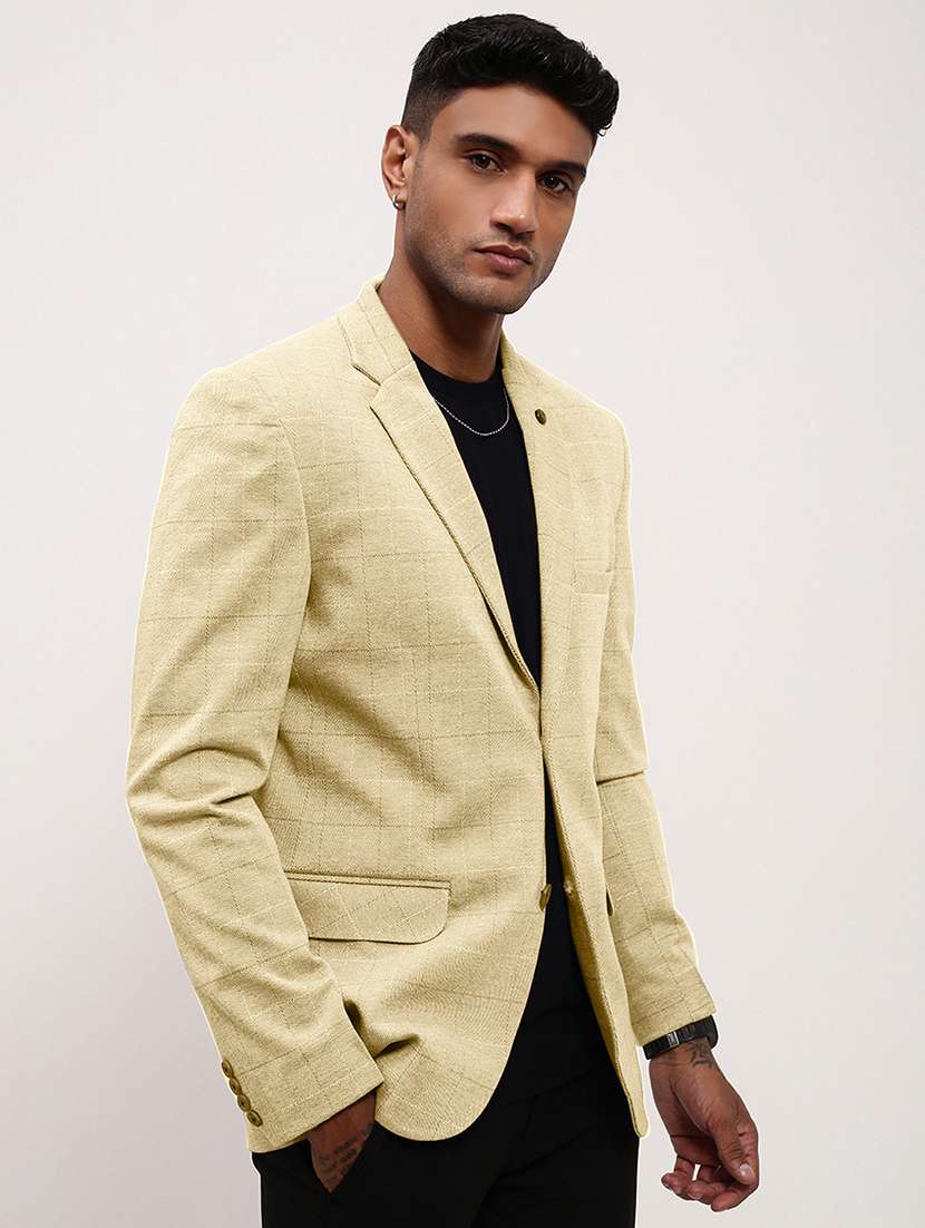 men's solid single-breasted blazer - 21721399 -  Standard Image - 1