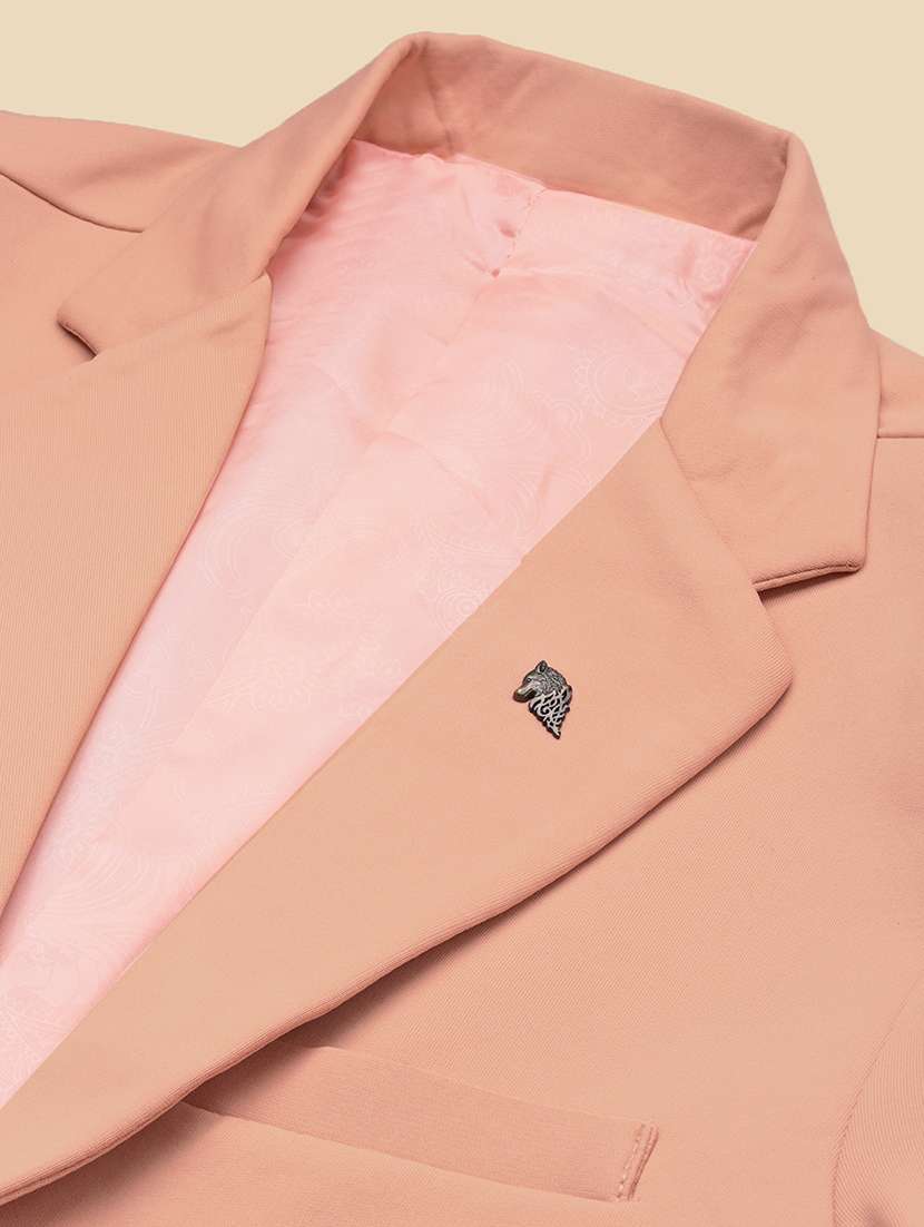 men's solid single-breasted blazer - 21721402 -  Standard Image - 6