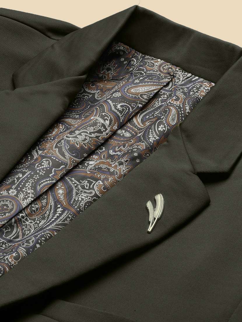 men's solid single-breasted blazer - 21721408 -  Standard Image - 6