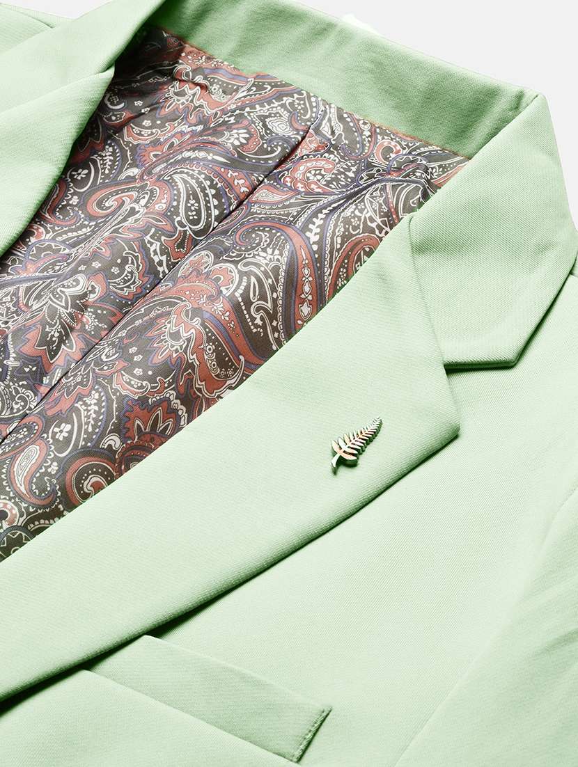 men's solid single-breasted blazer - 21721409 -  Standard Image - 6