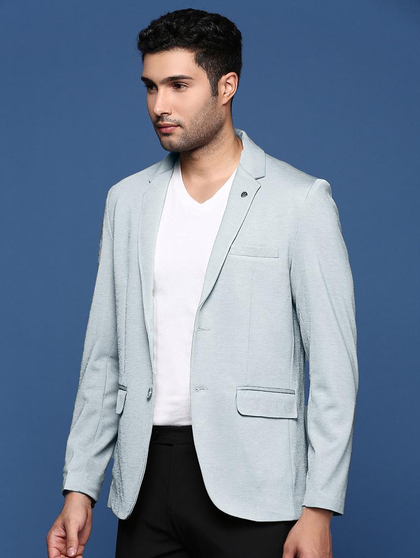 men's solid single-breasted blazer - 21721413 - Standard Image - 1