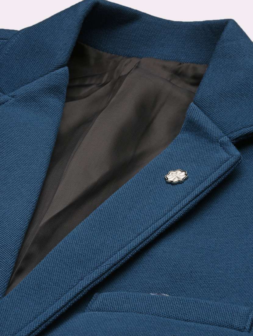 men's solid single-breasted blazer - 21721419 -  Standard Image - 6