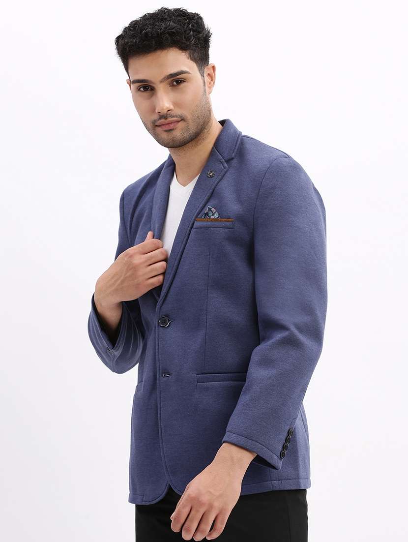 men's solid single-breasted blazer - 21721424 -  Standard Image - 1