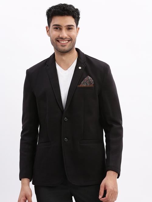 men's solid single-breasted blazer - 21721425 - Standard Image - 0