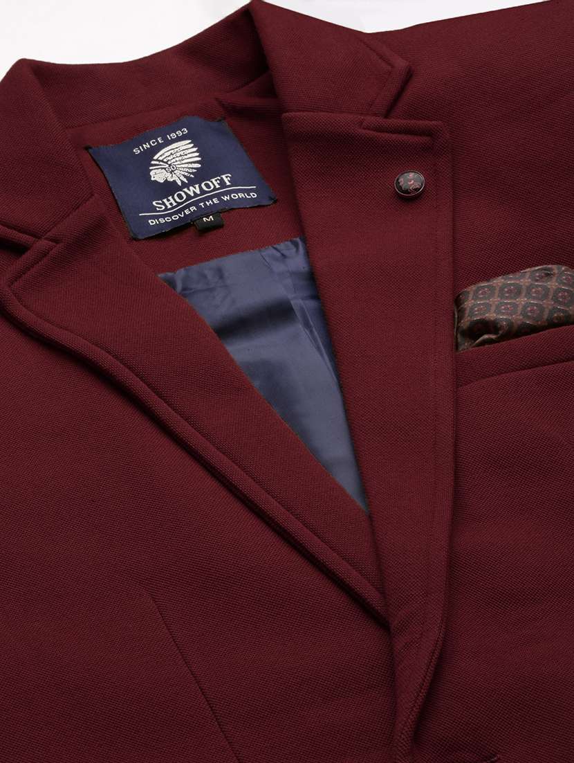 men's solid single-breasted blazer - 21721426 -  Standard Image - 6