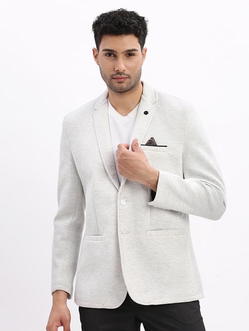 men's solid single-breasted blazer - 21721431 - Standard Image - 0