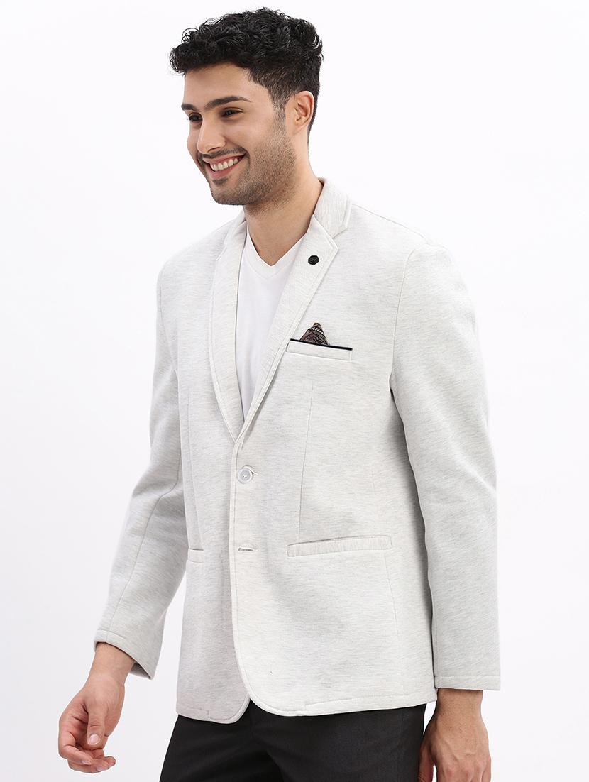 men's solid single-breasted blazer - 21721431 - Standard Image - 1