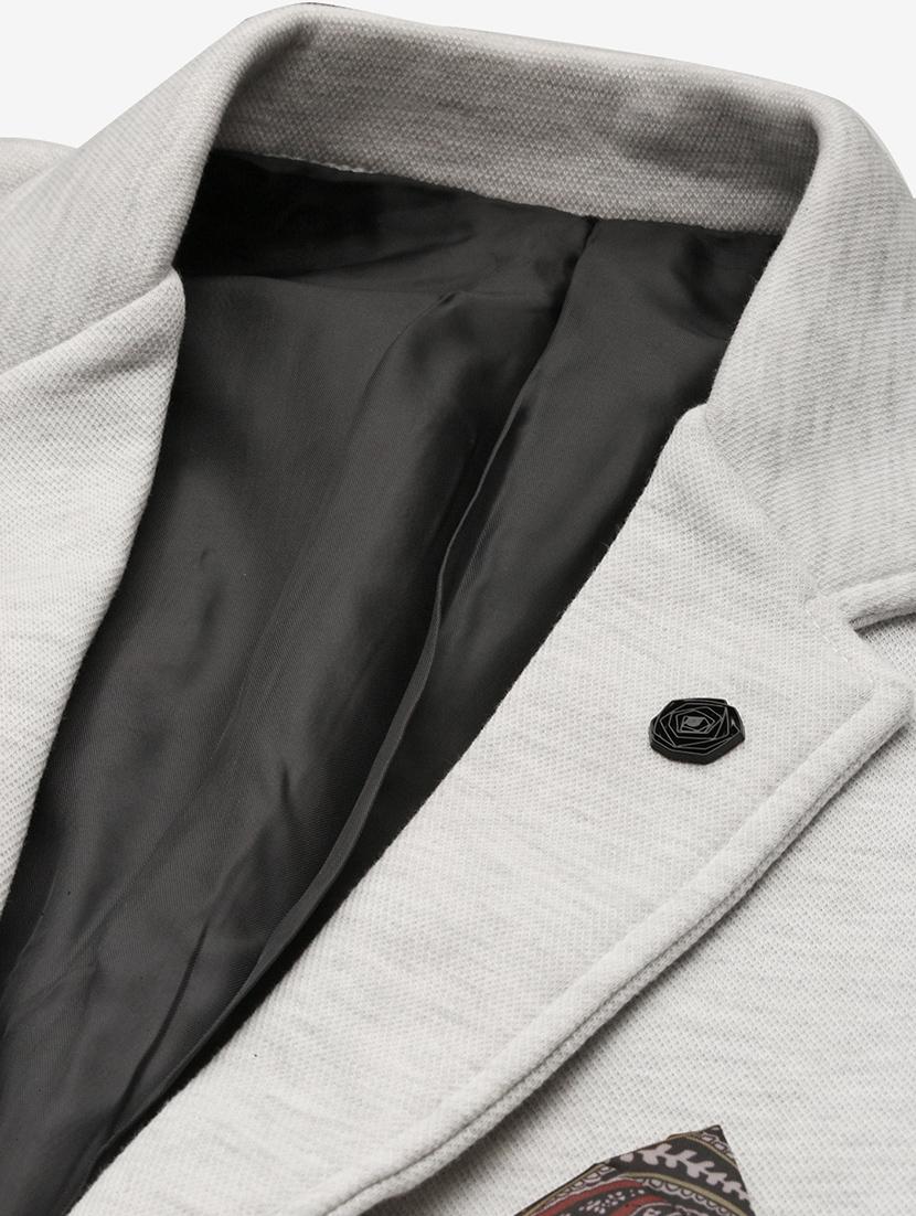 men's solid single-breasted blazer - 21721431 - Standard Image - 6