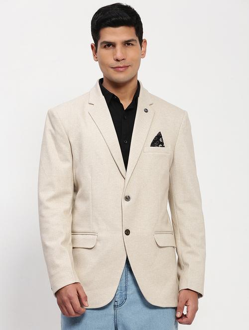 men's solid single-breasted blazer - 21721436 - Standard Image - 0