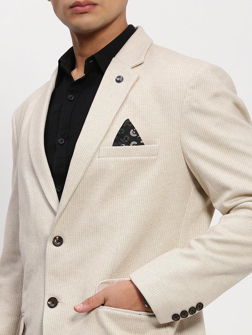 men's solid single-breasted blazer - 21721436 - Standard Image - 6
