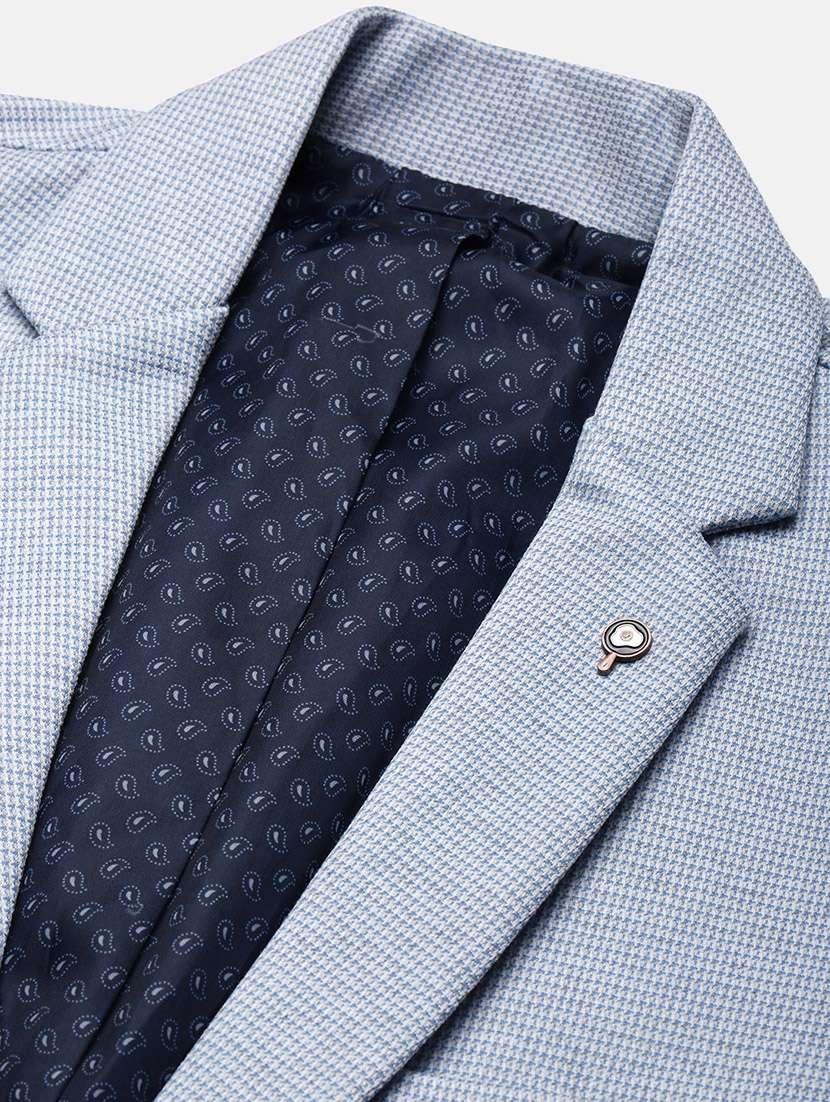 men long sleeves self design single breasted casual blazer - 21721445 -  Standard Image - 6