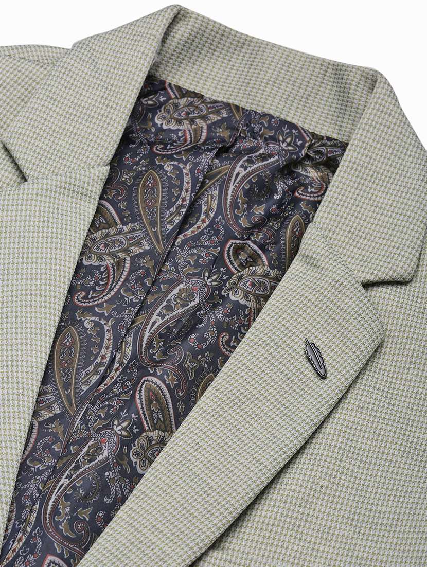 men long sleeves self design single breasted casual blazer - 21721448 -  Standard Image - 6