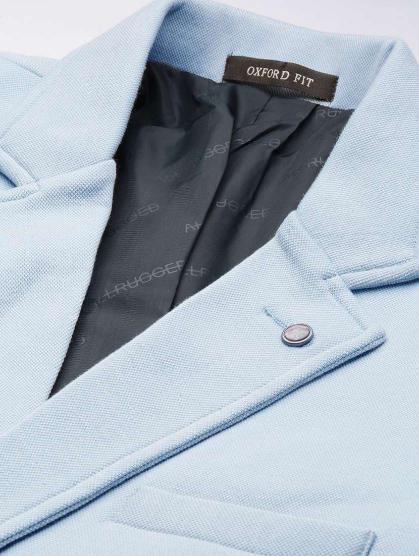 Men Solid Lapel Collar Single Breasted Casual Blazer - 21721455 -  Standard Image - 6