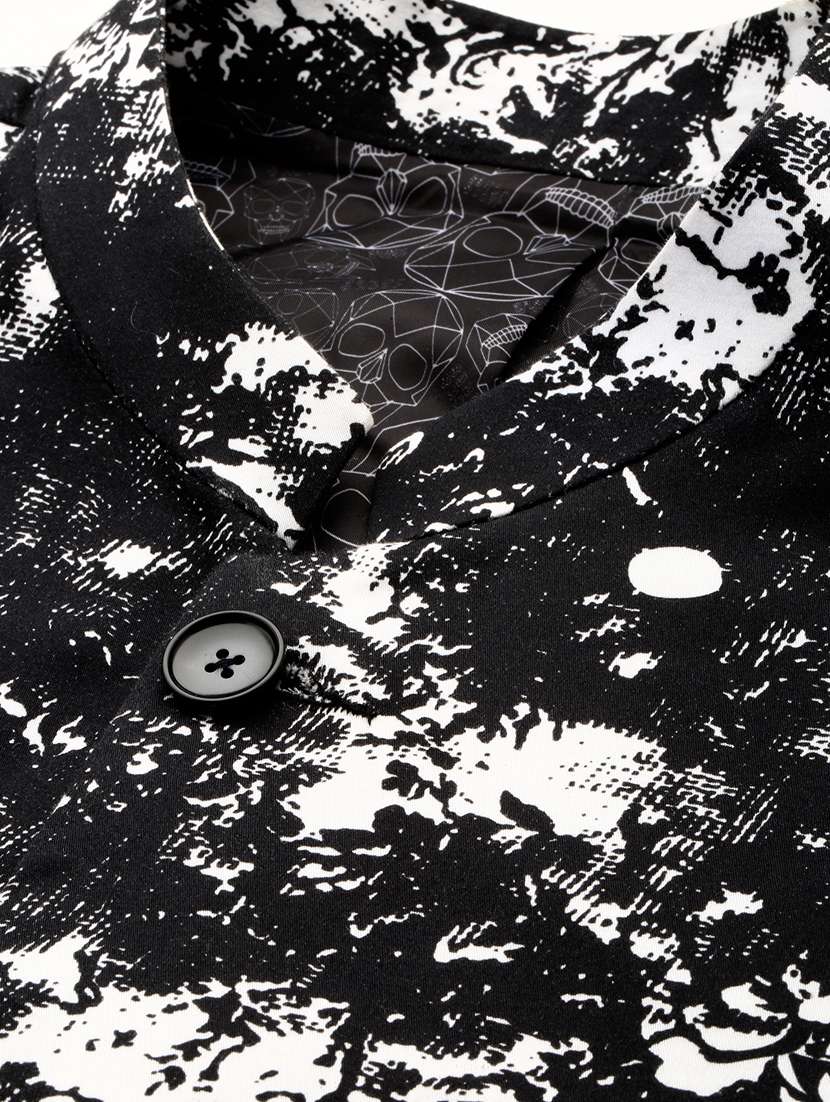 men printed long sleeve bandhgalas casual blazer - 21721509 -  Standard Image - 6
