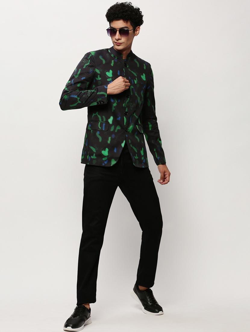 men printed long sleeve bandhgalas casual blazer - 21721511 - Standard Image - 4
